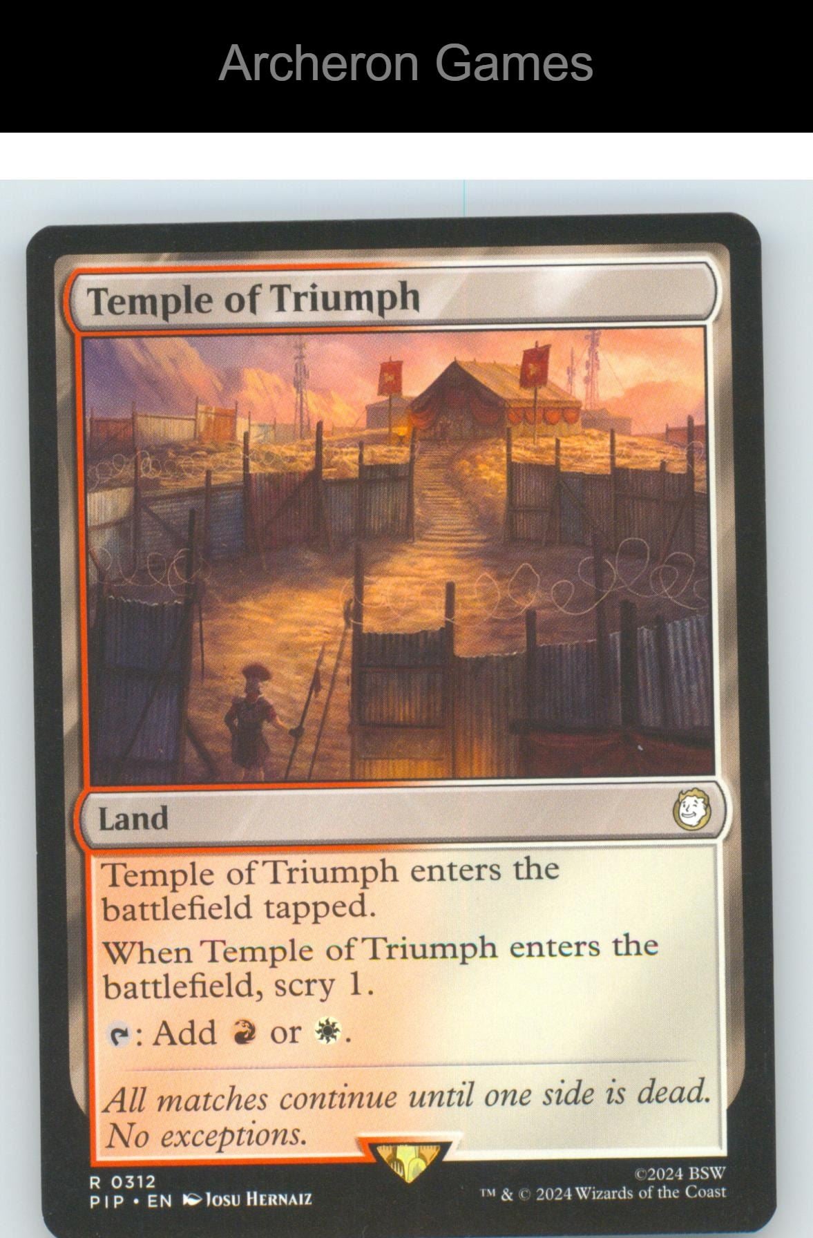 Temple of Triumph PIP 312 R MTG Card NM/EX+
