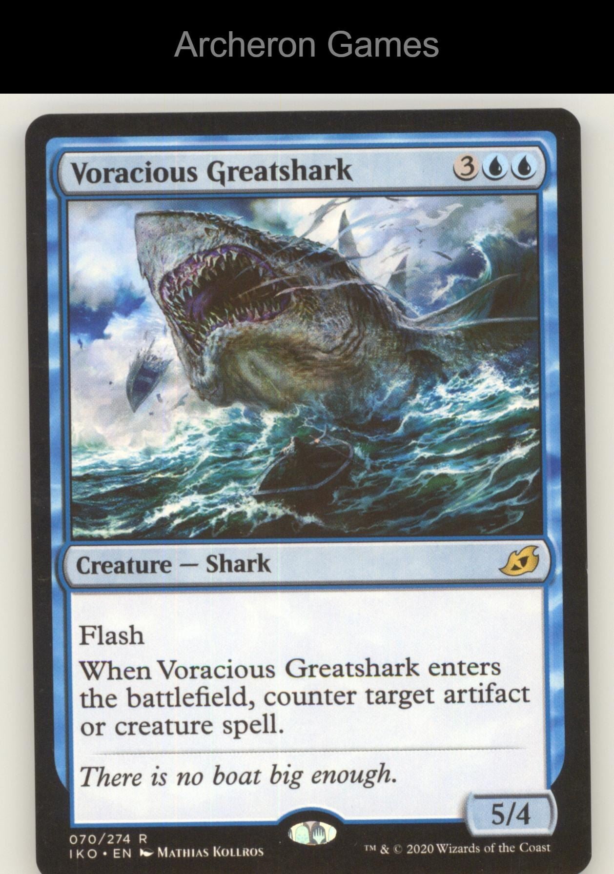 Voracious Greatshark 70 R MTG Card Promo Pack: Ikoria