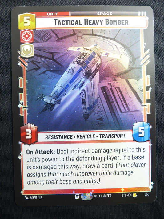 Tactical Heavy Bomber 650 Foil - Star Wars Unlimited Card #4HZ