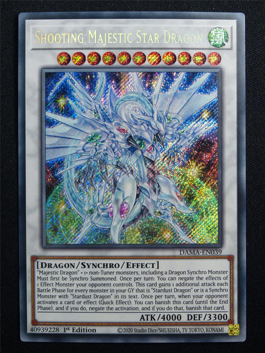 Shooting Majestic Star Dragon DAMA Secret Rare - 1st ed Yugoioh Card #31B
