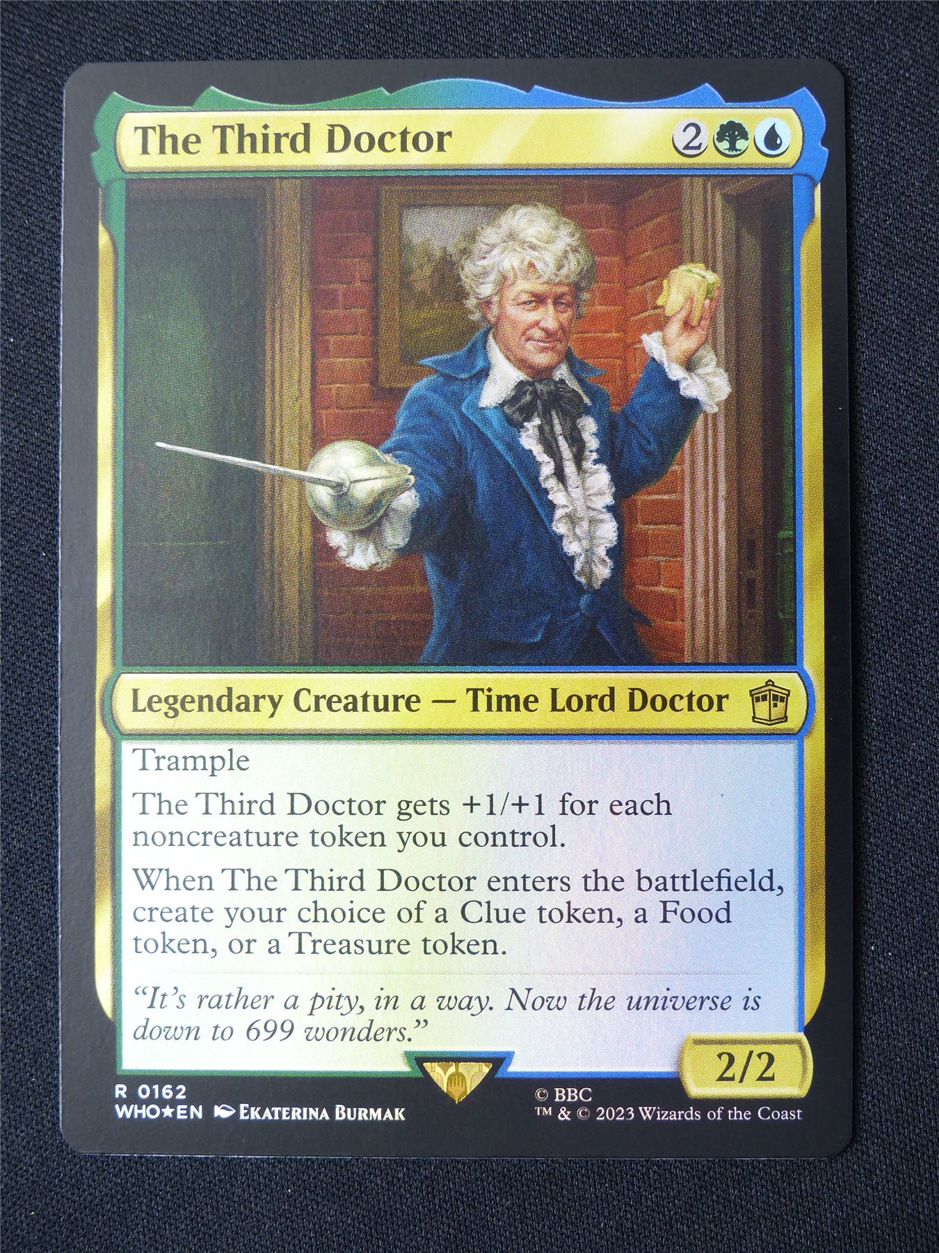 The Third Doctor Foil - WHO - Mtg Card #9B1