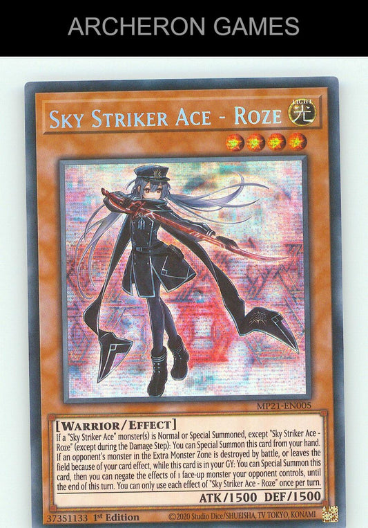 Sky Striker Ace - Roze SEC YUGIOH Card