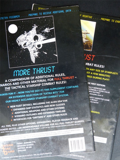 Full Thrust Fleet Action Miniatures Game and Supplement Second Edition Booklets #1XF