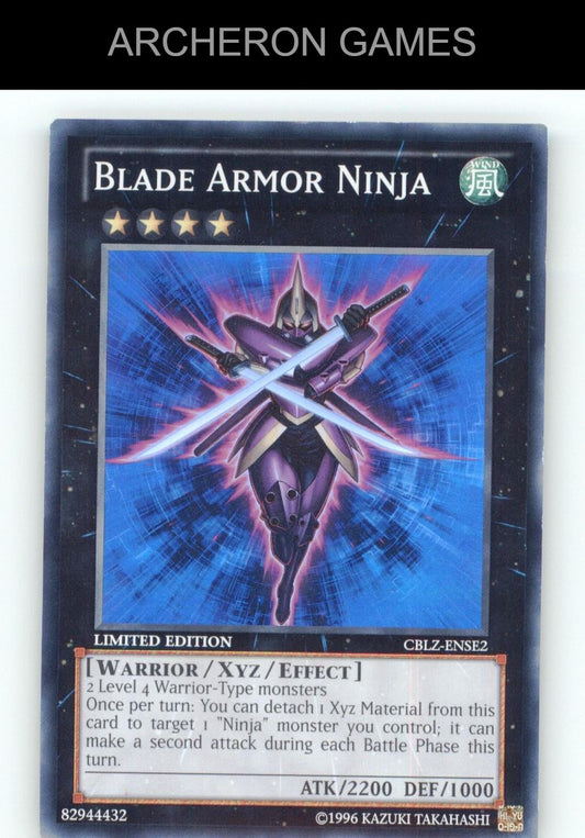 Blade Armor Ninja SR YUGIOH Card