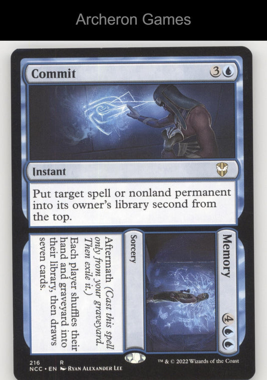 Commit // Memory 216 R MTG Card Commander: Streets of New Capenna