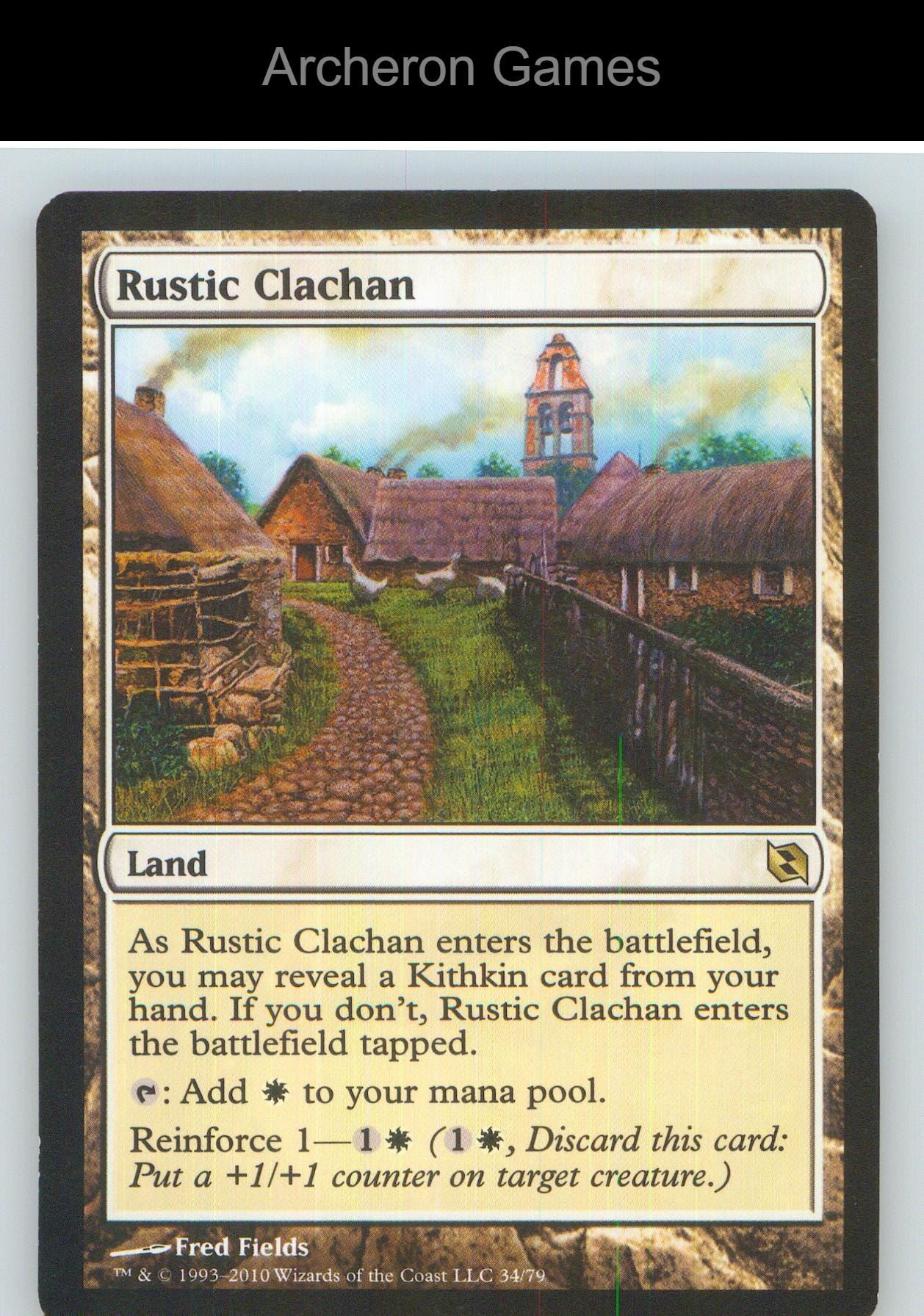 Rustic Clachan EVE 34 R MTG Card NM/EX+