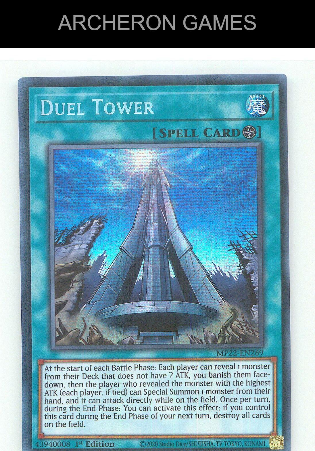 Duel Tower Prismatic Secret Rare YUGIOH Card 1st Edition