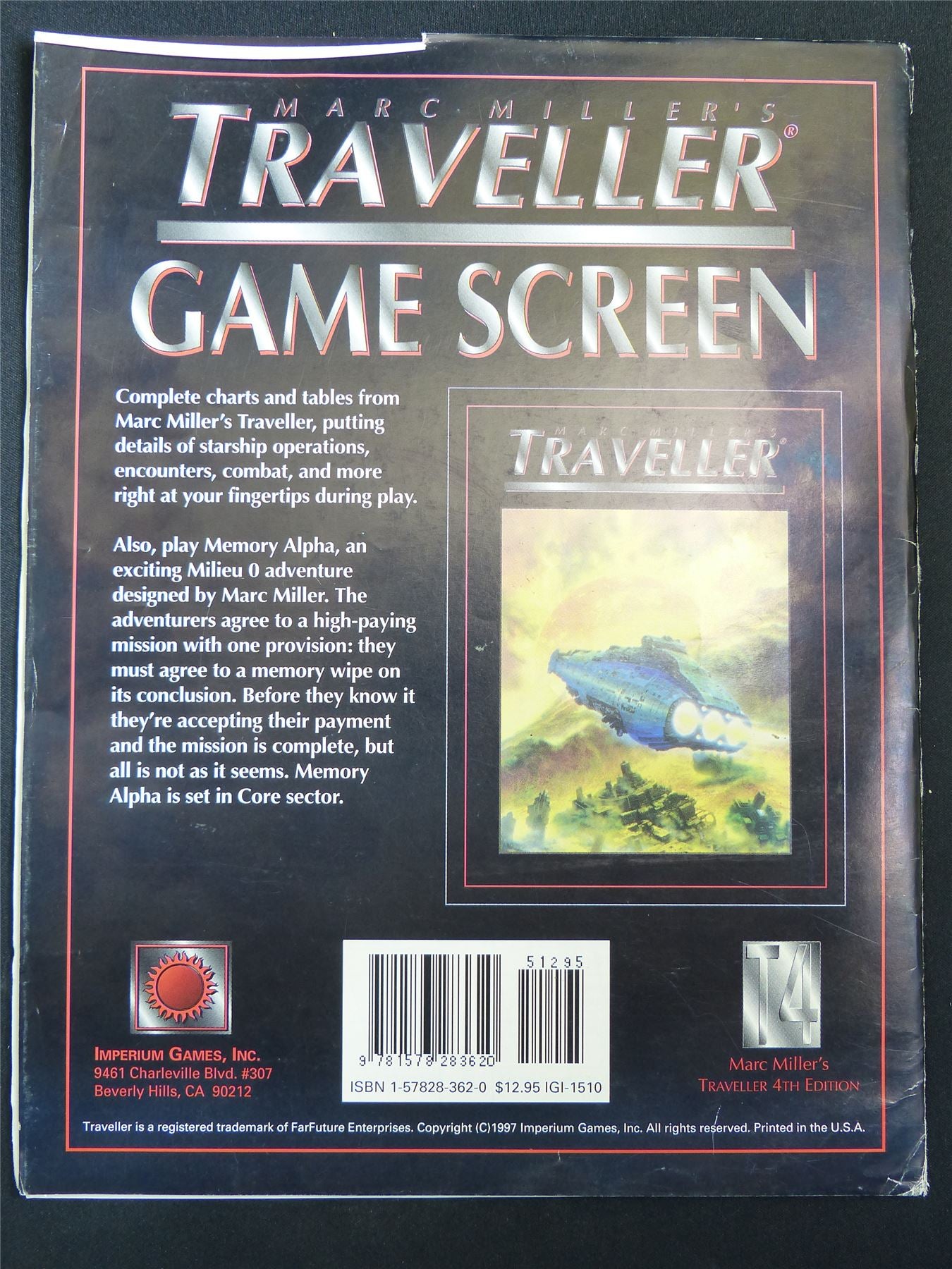 Traveller Game Screen - GDW Roleplaying Booklet #2RW