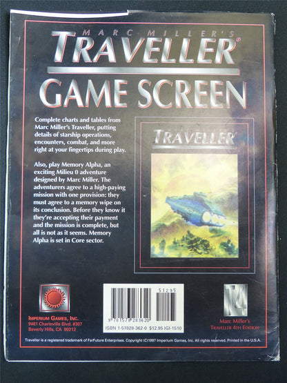 Traveller Game Screen - GDW Roleplaying Booklet #2RW