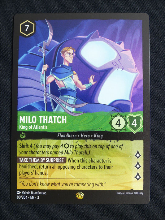 Milo Thatch King of Atlantis 80/204 - Lorcana Card #5FV
