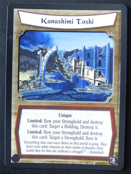 Kanashimi Toshi Foil - Tom - Legend of the Five Rings L5R Card #WC