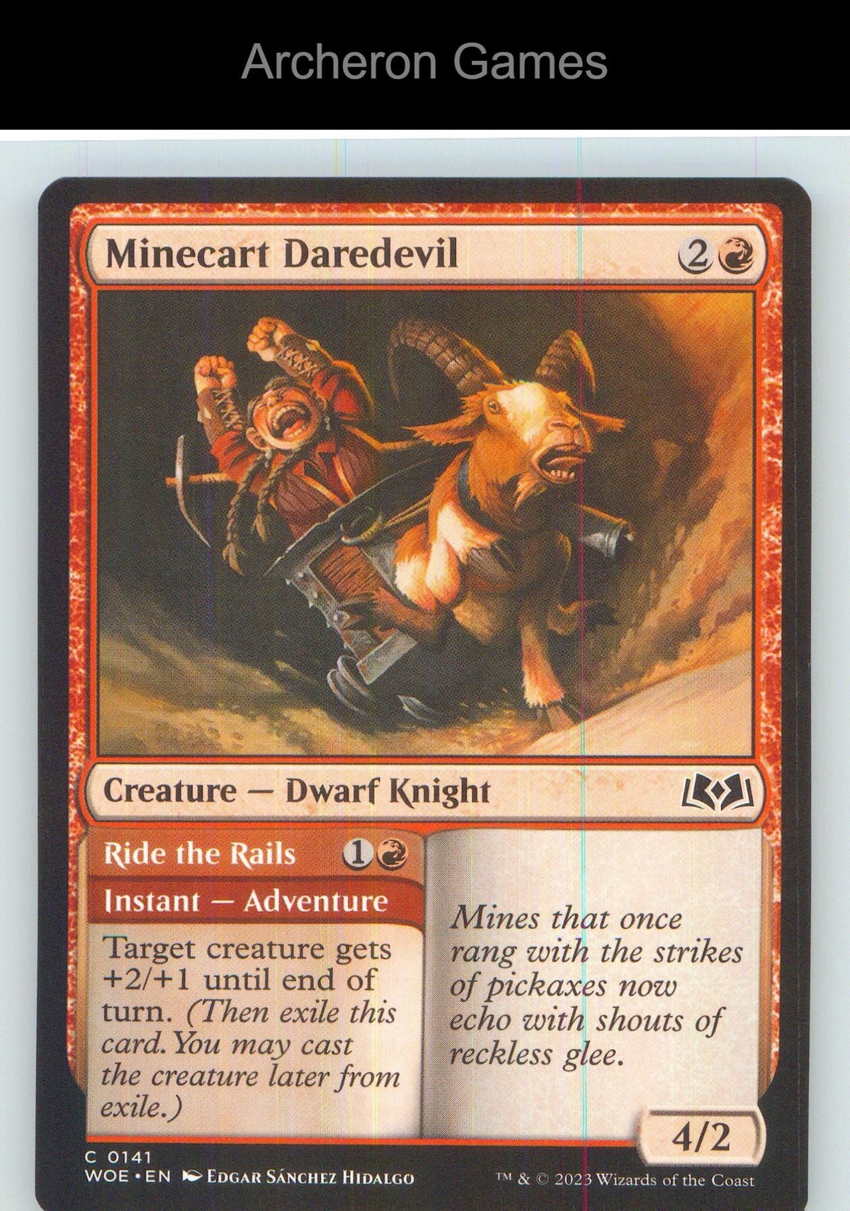 Minecart Daredevil WOE 141 C MTG Card NM/EX+