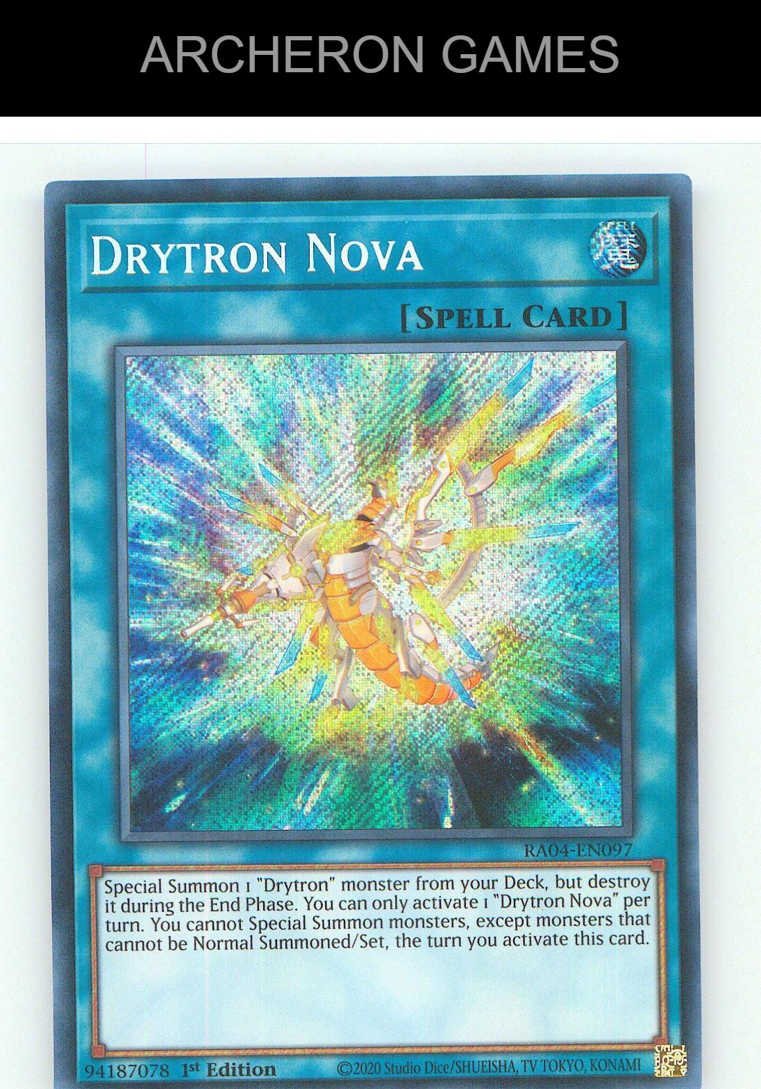 Drytron Nova (Secret Rare) SEC YUGIOH Card 1st Edition