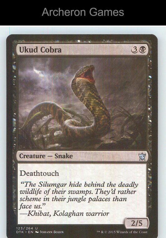 Ukud Cobra DTK 123 UC MTG Card NM/EX+
