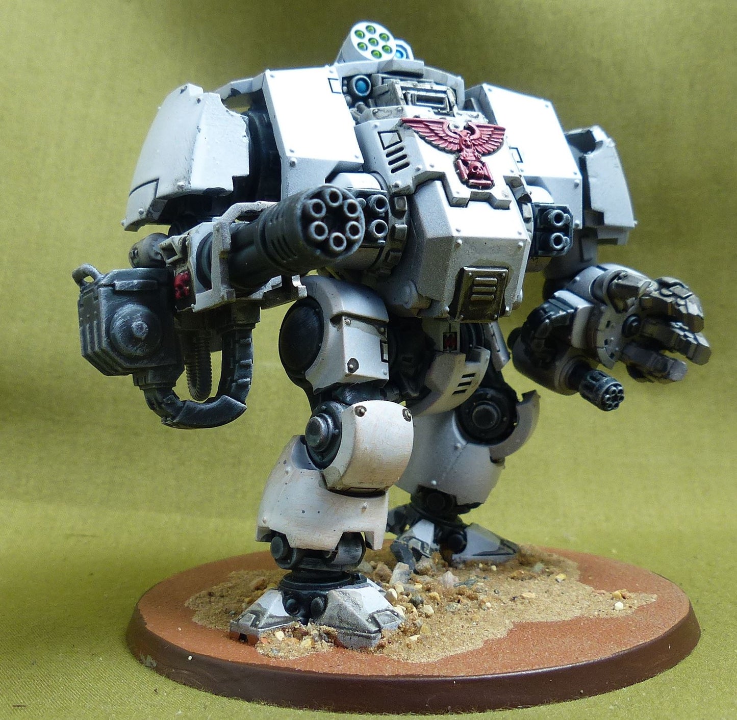 Primaris Redemptor Dreadnought painted - White Scars - Warhammer 40K #4PE