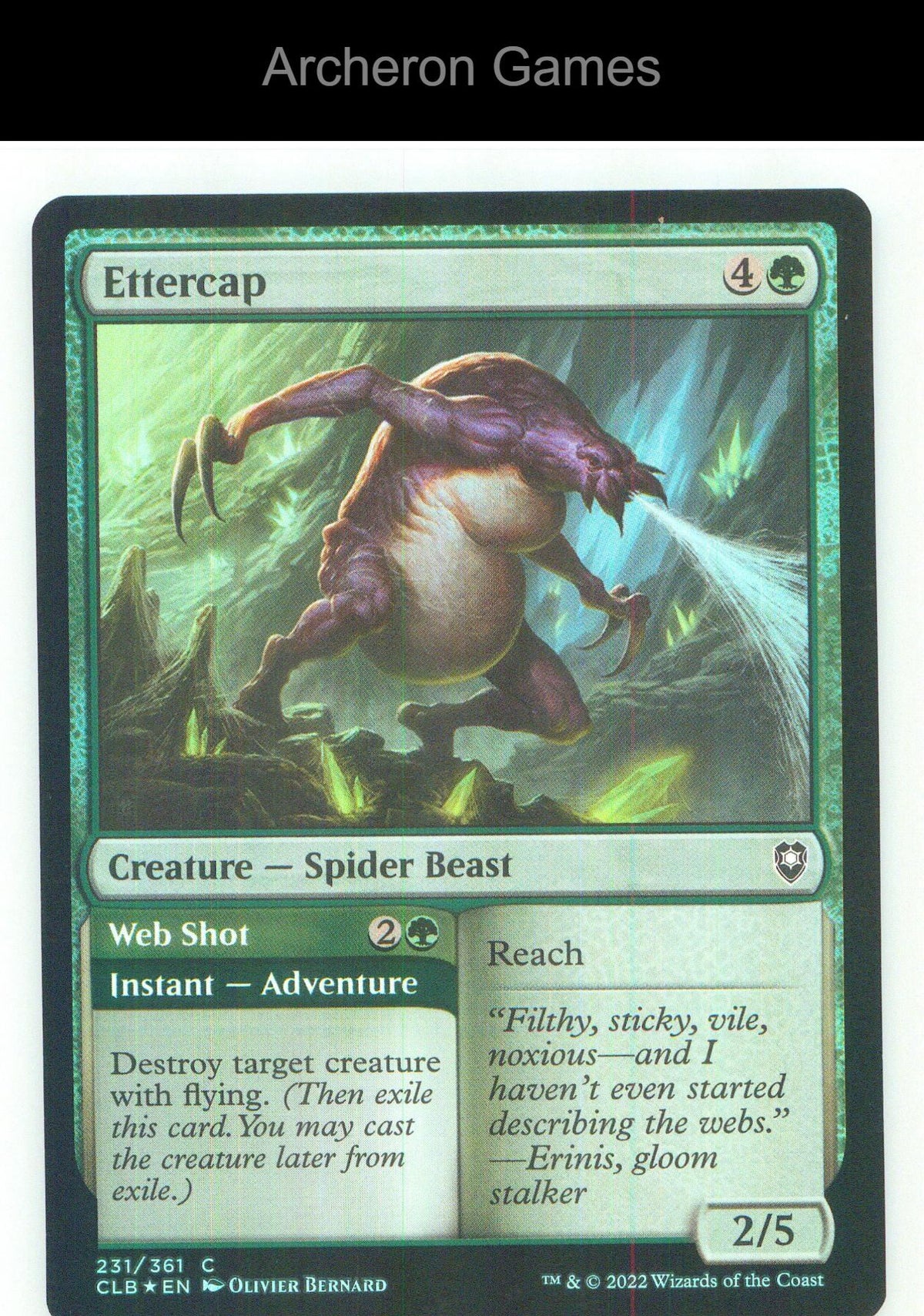 Ettercap CLB 231 C MTG Card NM/EX+ Foil