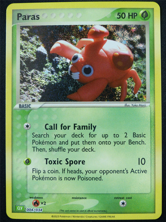 Paras 004/034 Holo CLV - Classic Pokemon Card #4BP