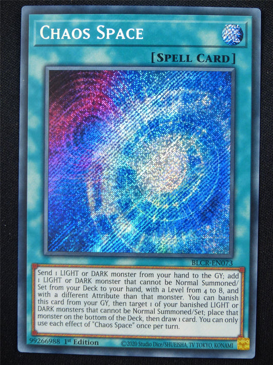 Chaos Space BLCR Secret Rare - 1st ed Yugioh Card #4JG
