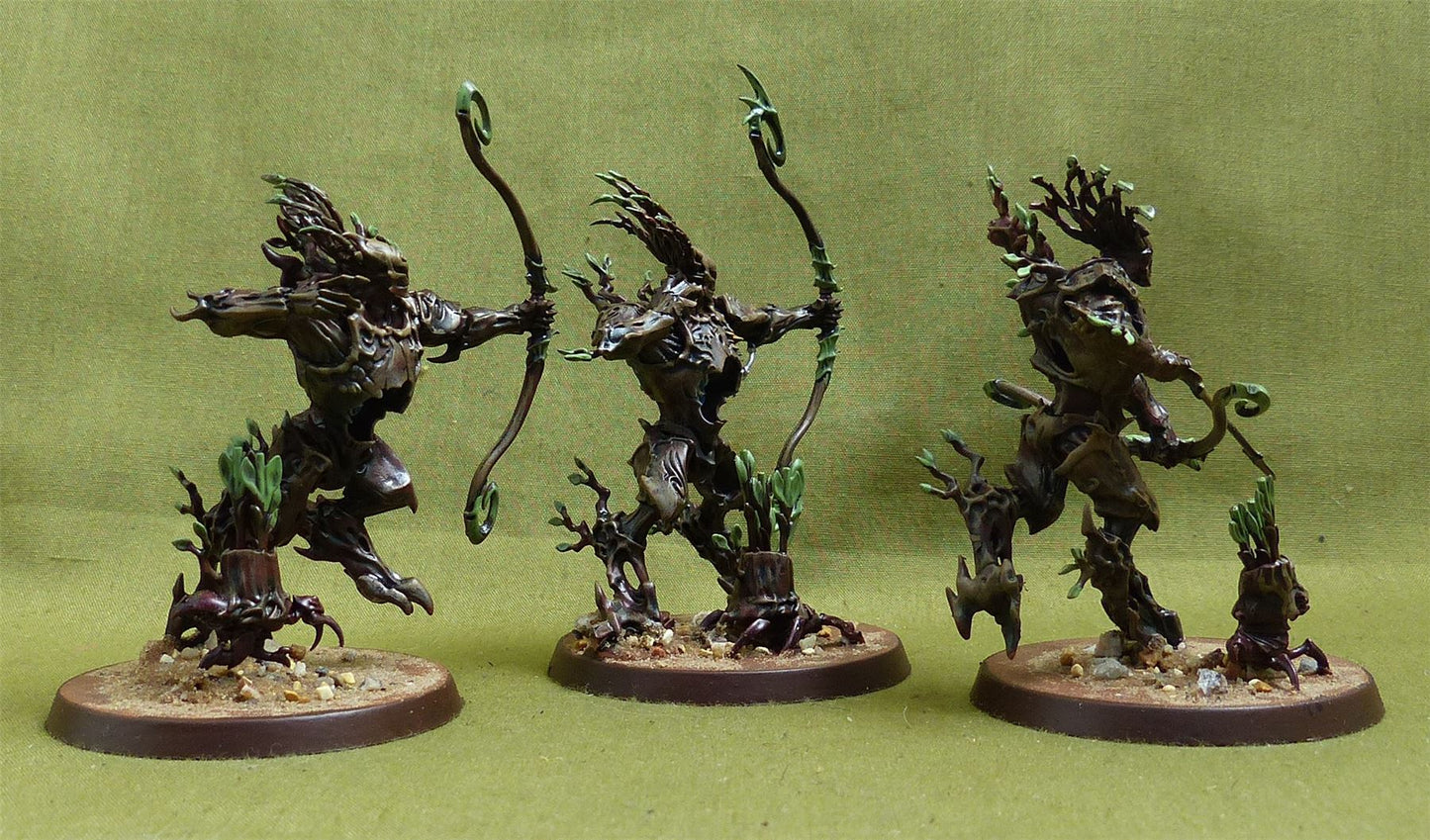 Kurnoth Hunters with Greatbows painted - Sylvaneth - Warhammer Aos #2M2