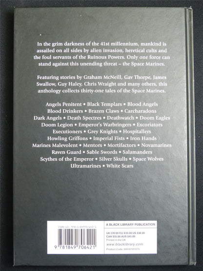 Space Marines: Angels of Death by Graeme Lyon - Warhammer Novel Hardback #1W8
