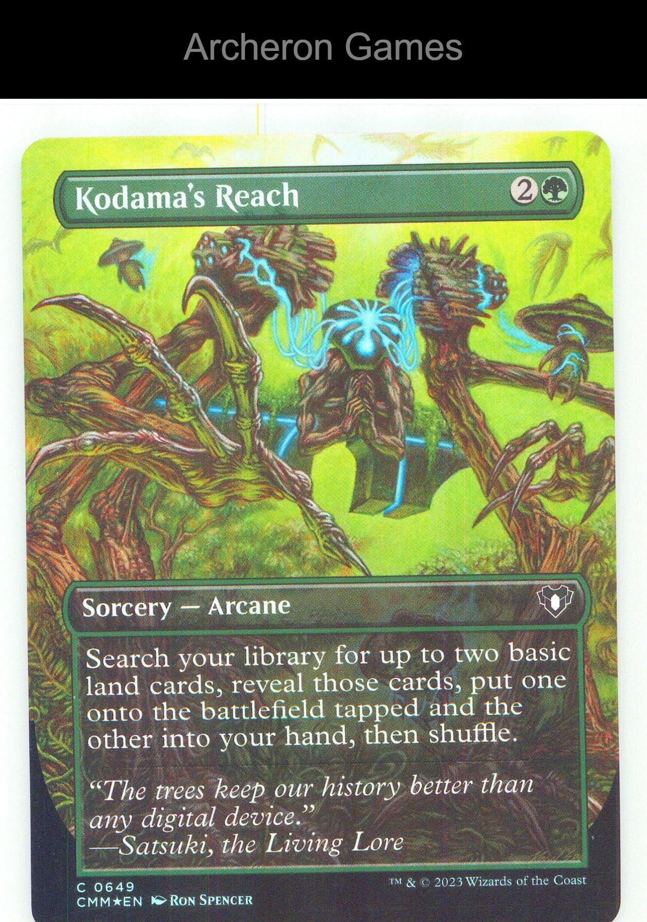 Kodama's Reach (Borderless) CMM 649 C MTG Card NM/EX+ Foil
