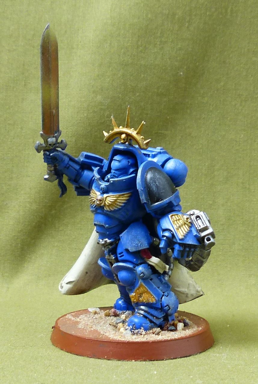 Captain in Gravis Armour painted - Space Marines - Warhammer 40K #1TY