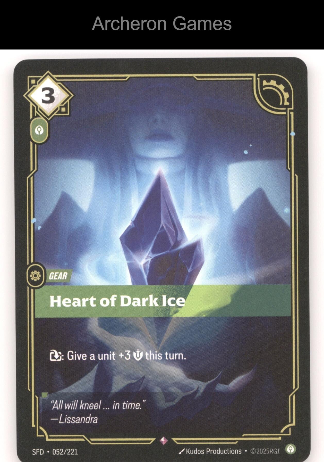 Heart of Dark Ice SFD 052/221 R  Card Spiritforged