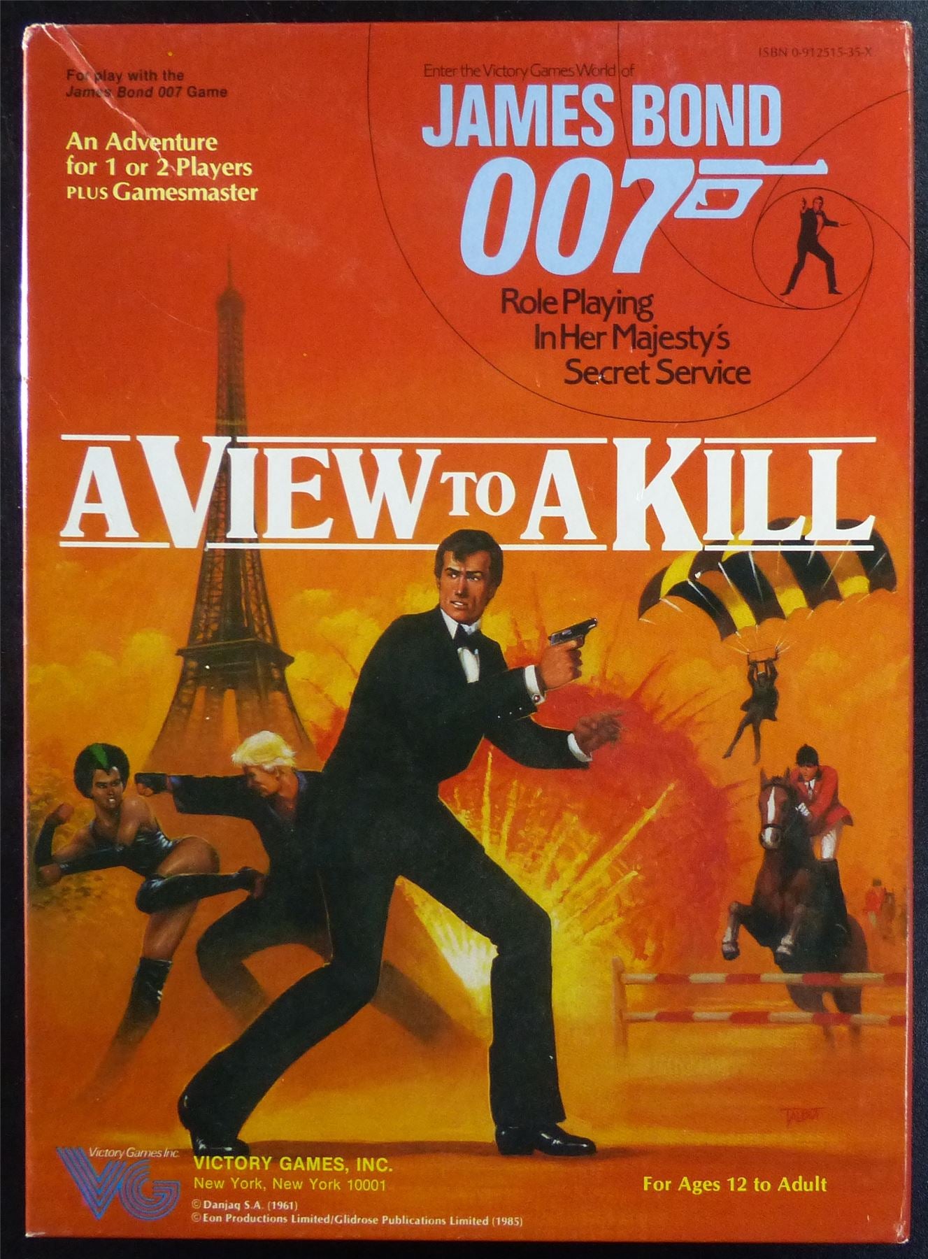 James Bond 007 Roleplaying Game: A View to Kill OOP - Victory Games #227