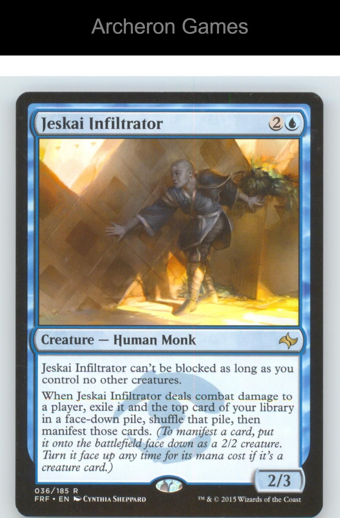 Jeskai Infiltrator FRF 36 R MTG Card NM/EX+