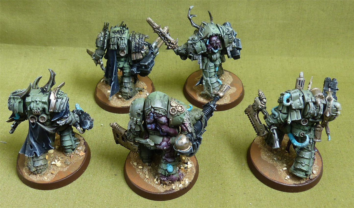 Blightlord Terminators Painted - Death Guard - Warhammer 40K #3VA