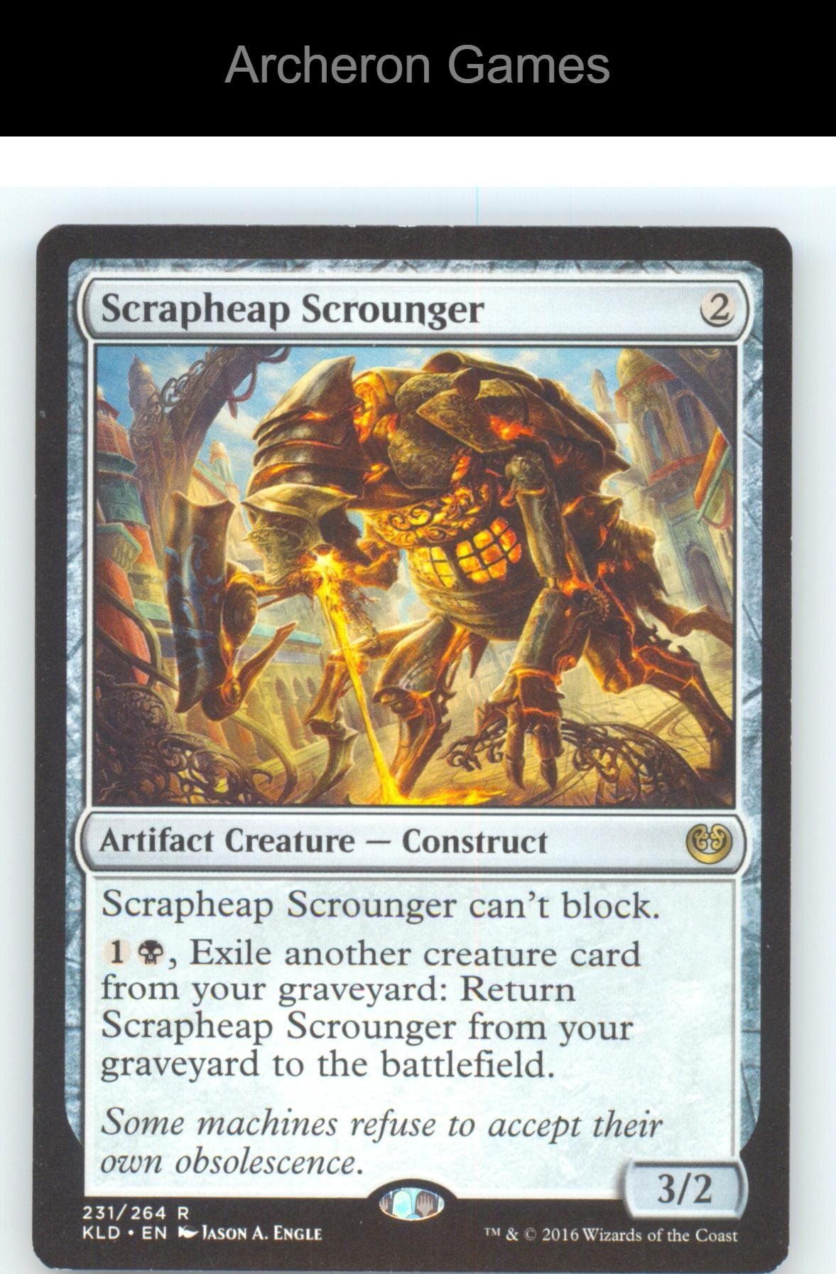 Scrapheap Scrounger KLD 231 R MTG Card NM/EX+