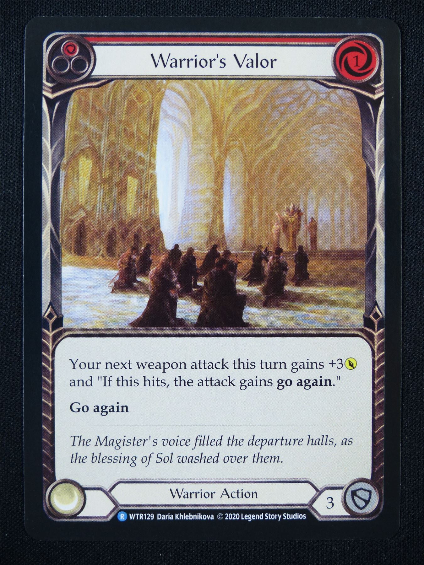 Warrior's Valor Red WTR129 R - Flesh and Blood Card #394