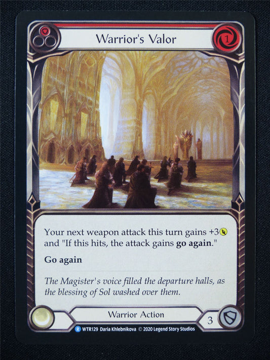 Warrior's Valor Red WTR129 R - Flesh and Blood Card #394