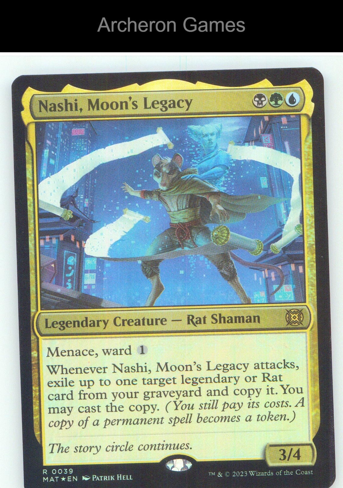 Nashi, Moon's Legacy MAT 39 R MTG Card NM/EX+ Foil