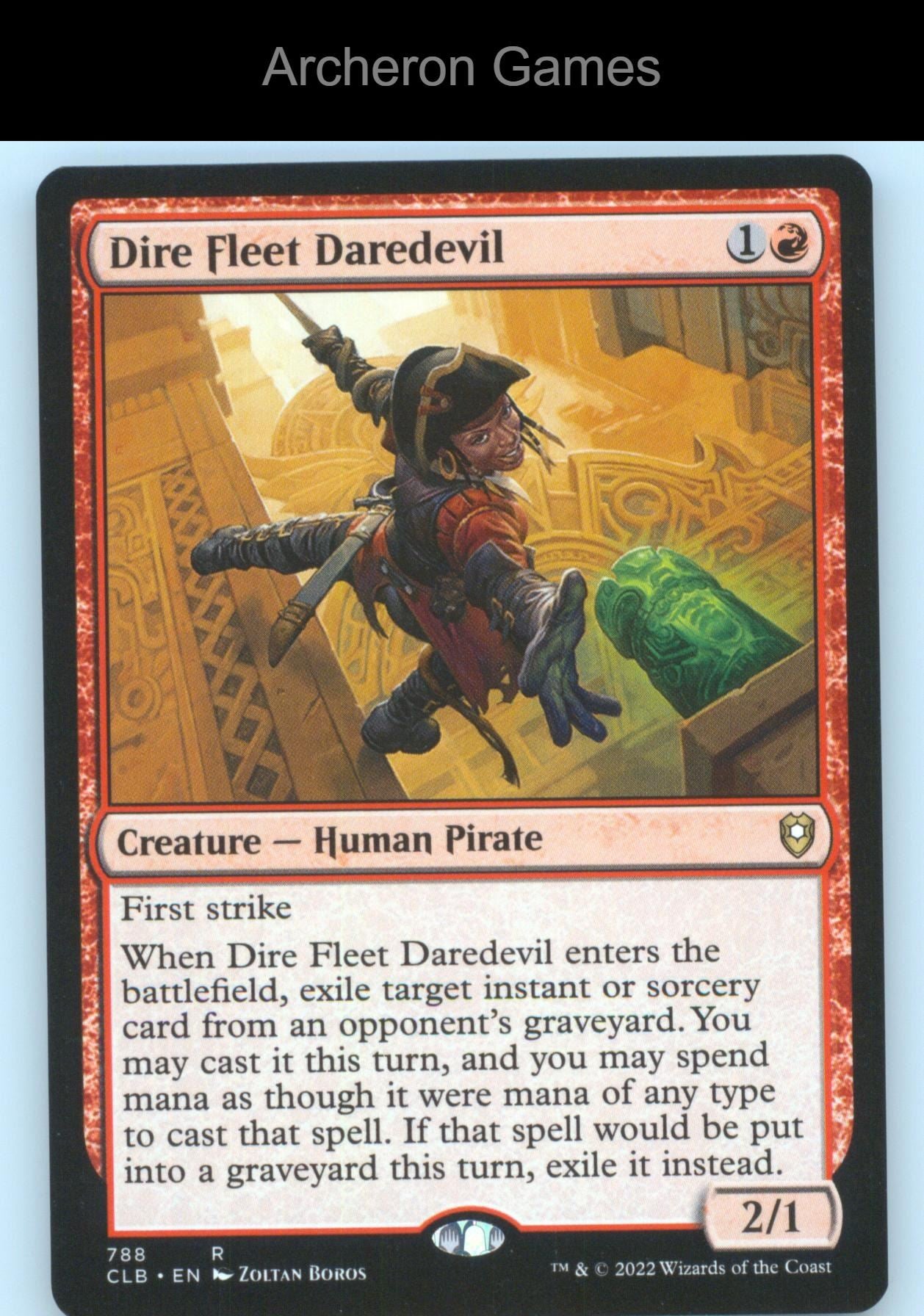 Dire Fleet Daredevil 788 R MTG Card Commander Legends: Battle for Baldur's Gate