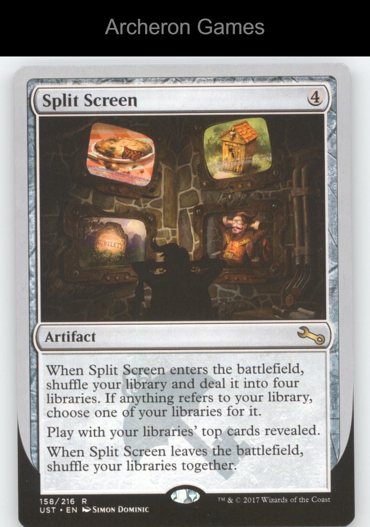Split Screen 158 R MTG Card Unstable