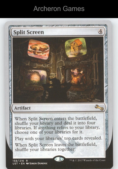 Split Screen 158 R MTG Card Unstable
