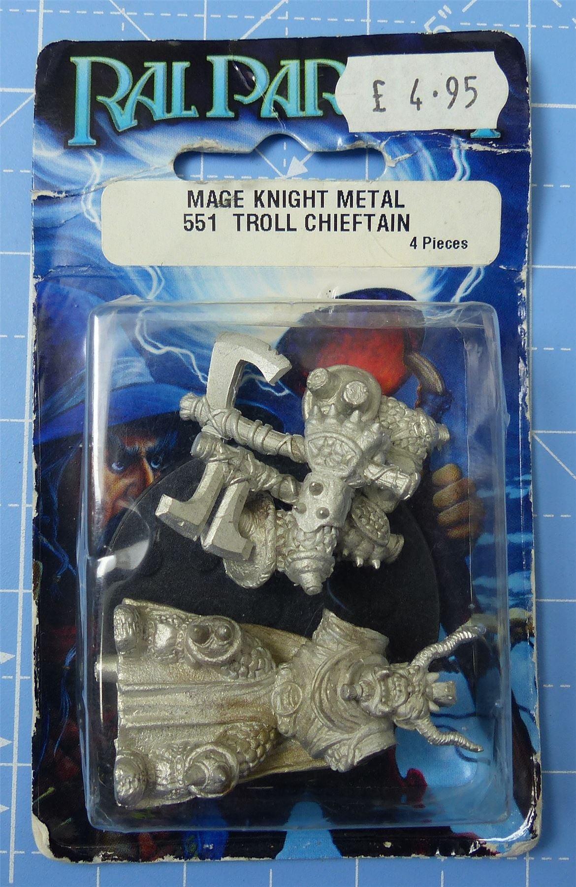 Classic Meytal Mage Knight Troll Chieftain - Ralpartha Miniatures #2VR