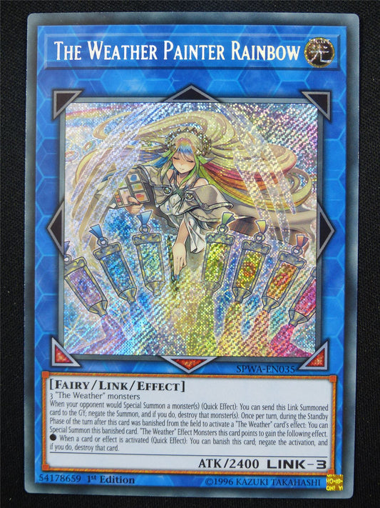 The Weather Painter Rainbow SPWA Secret Rare - 1st ed Yugioh Card #4J5