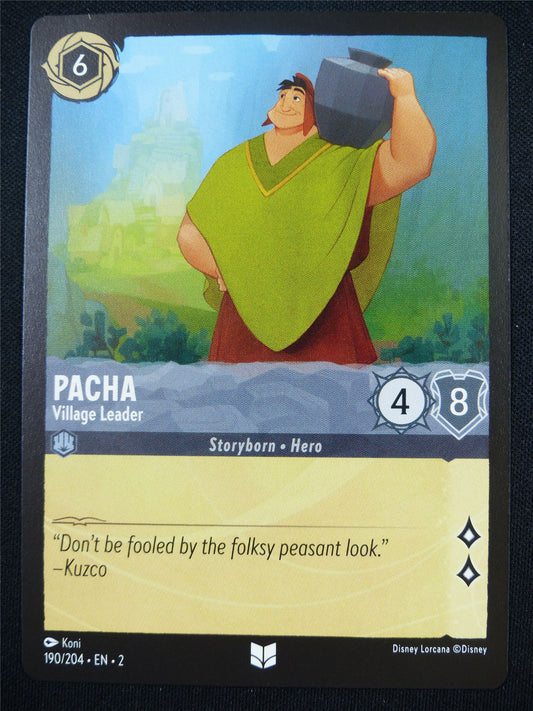 Pacha Village Leader 190/204 - Lorcana Card #4O4