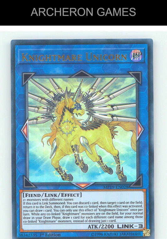 Knightmare Unicorn Ultra Rare YUGIOH Card Unlimited