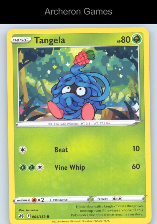 Pokemon Card Tangela CRZ 004/159 C Crown Zenith