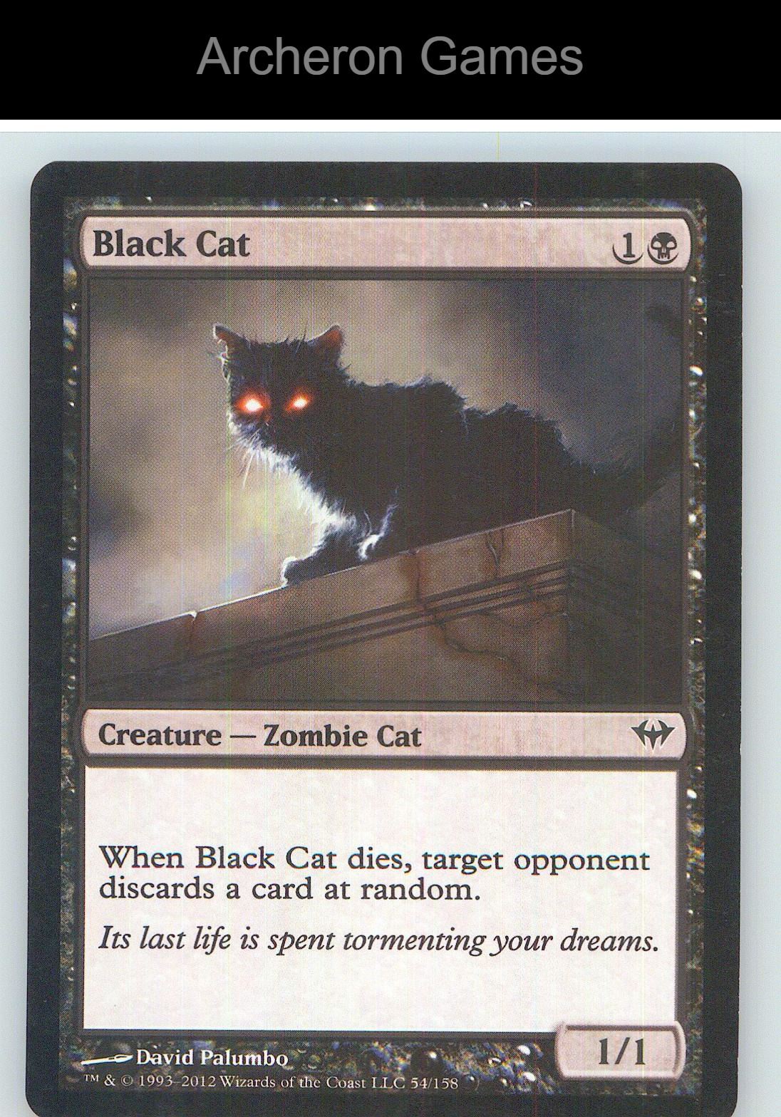Black Cat DKA 54 C MTG Card NM/EX+