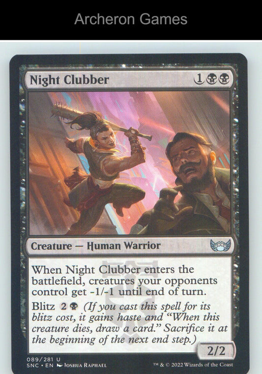 Night Clubber SNC 89 UC MTG Card NM/EX+
