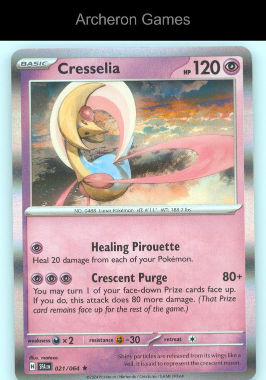 Pokemon Card Cresselia SFA 021/064 R Shrouded Fable Holo