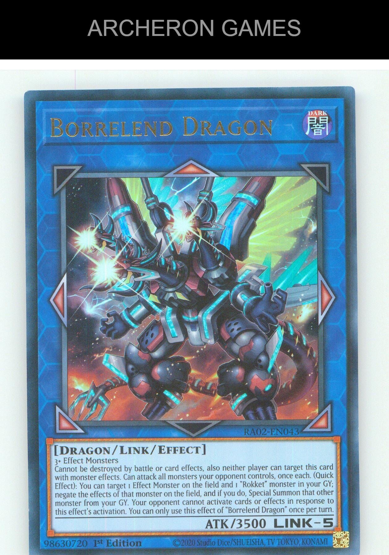 Borrelend Dragon (UR) UR YUGIOH Card 1st Edition