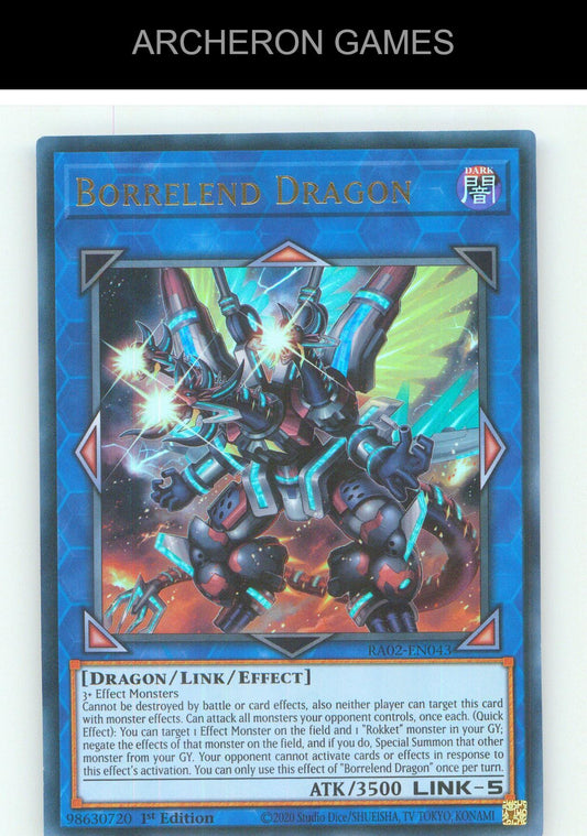 Borrelend Dragon (UR) UR YUGIOH Card 1st Edition