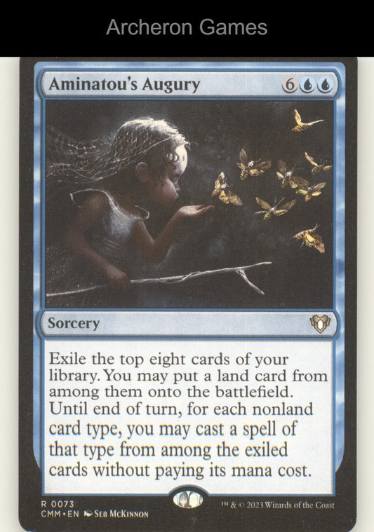 Aminatou's Augury 73 R MTG Card Commander Masters