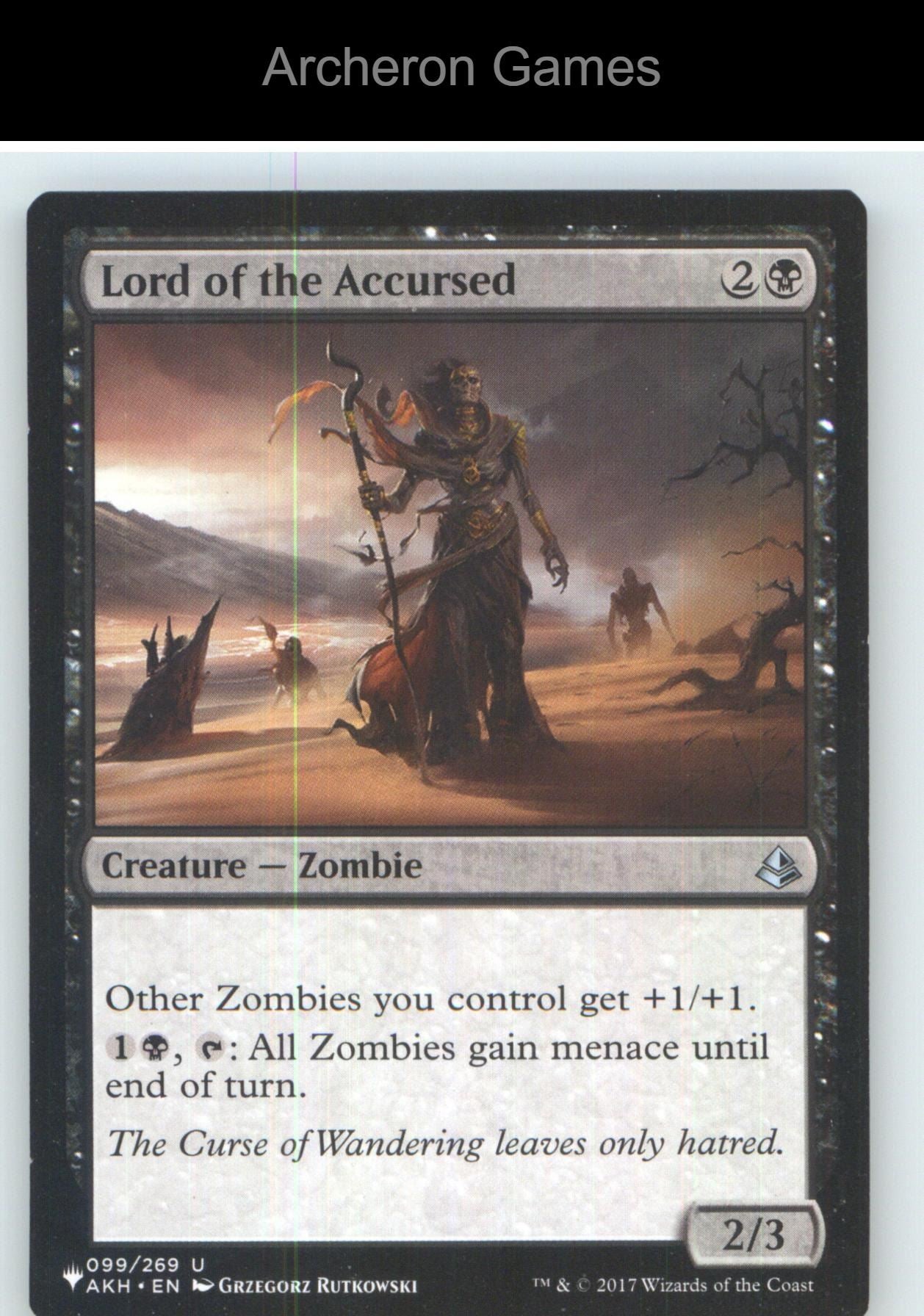 Lord of the Accursed AKH 99 UC MTG Card NM/EX+