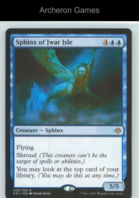 Sphinx of Jwar Isle E01 28 R MTG Card NM/EX+